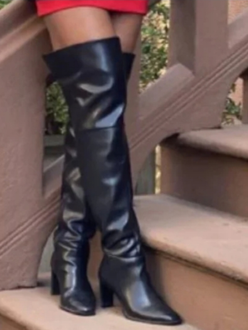 Express Black Over-the-Knee High Heel Boots